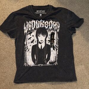 Wednesday Kids Black Graphic Tee